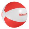 16 inch Beach Ball - White with Red