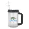 20 Oz. Thermo Mug - Clear with Black