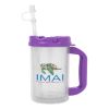 20 Oz. Thermo Mug - Granite with Purple