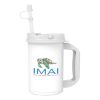 20 Oz. Thermo Mug - White with White