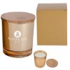 Bamboo Soy Candle With Matching Custom Box - Gold