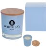 Bamboo Soy Candle With Matching Custom Box - Light Blue