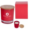 Bamboo Soy Candle With Matching Custom Box - Red