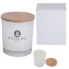 Bamboo Soy Candle With Matching Custom Box - White