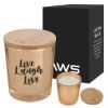 Aws Bamboo Soy Candle - Gold