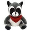 6 Inch Rocco Raccoon - Red Bandana