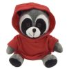 6 Inch Rocco Raccoon - Red Hoodie