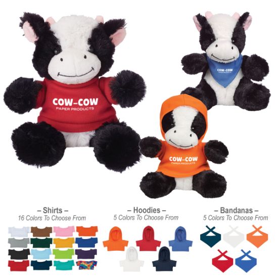 6 Inch Cuddly Cow