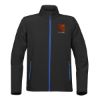 Stormtech Orbiter Men's Softshell - Black with Azure