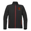 Stormtech Orbiter Men's Softshell - Black with Bright Red