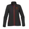 Stormtech Orbiter Women's Softshell - Black with Bright Red