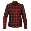 Stormtech Logan Women's Snap Front Shirt - Black with Red Plaid