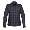 Stormtech Logan Women's Snap Front Shirt - Navy Plaid