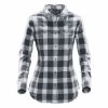 Stormtech Logan Women's Snap Front Shirt - Titanium Plaid