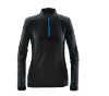 Stormtech Pulse Women's Fleece Pullover - Black with Electric Blue